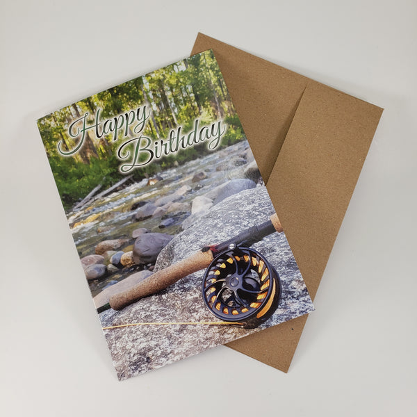 Fly Fishing Birthday – The Alaska Greeting Card Company