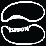 4" x 4" Bison Track Sticker